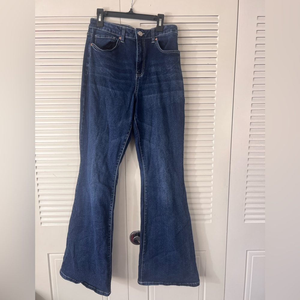 Women's Blue Flared Jeans